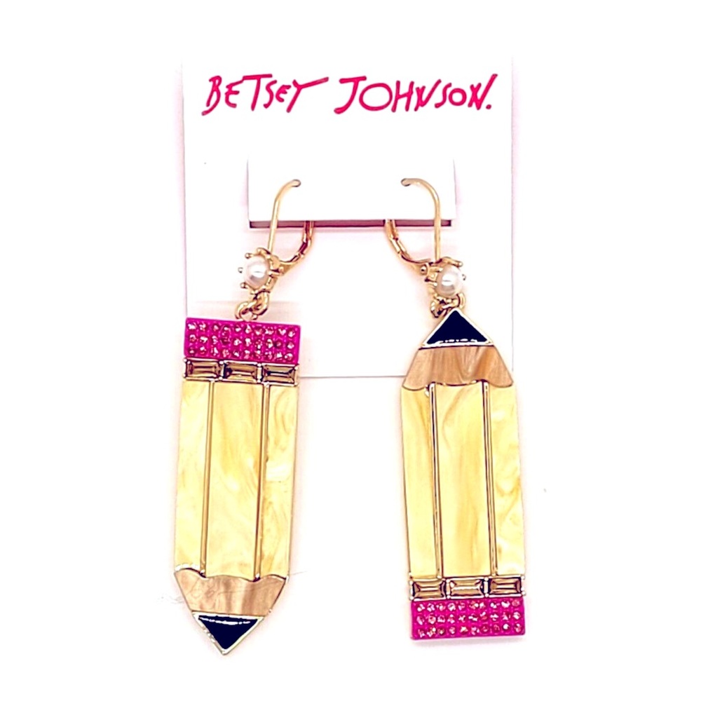 Betsey Johnson Pencil Earrings ✏️✏️